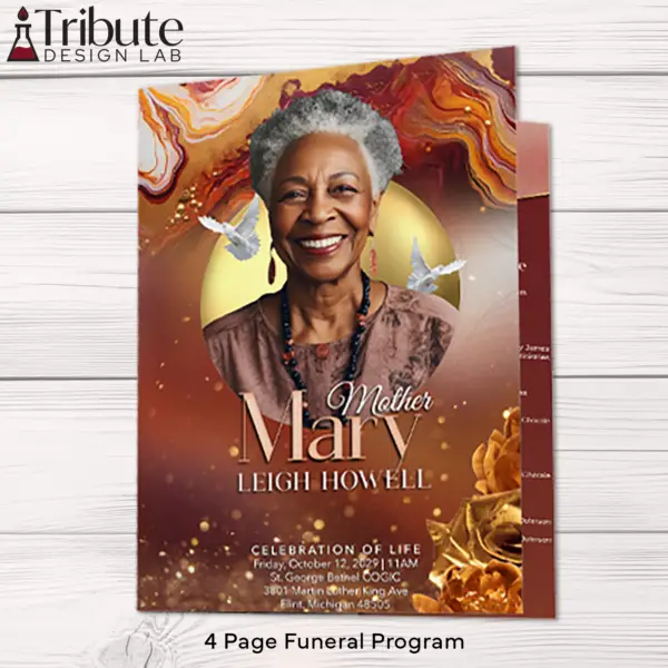 Golden Grace Funeral Template Bundle - Image 2